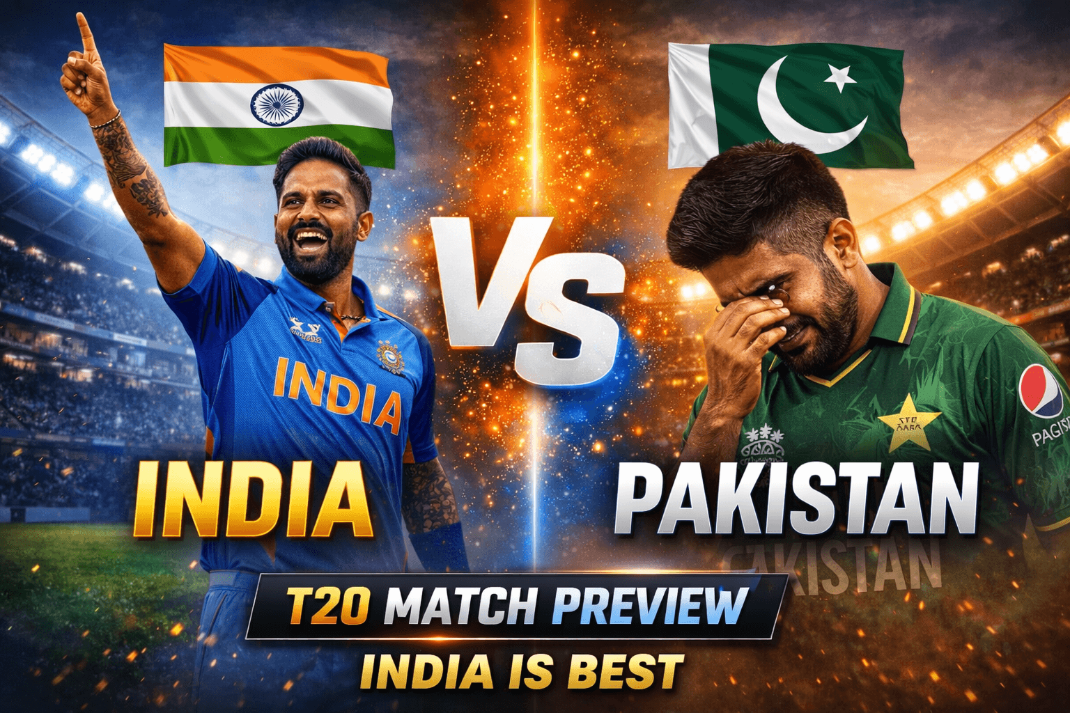India vs Pakistan Match Preview – Full Analysis, Pitch Report & Key Players